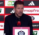 Diego Pablo Simeone se deshace en halagos hacia su equipo tras el monumental 4-0 ante el FC Barcelona
