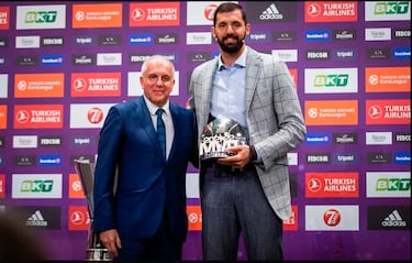 Nikola Mirotic (31 años y 2,08 m) fue nombrado MVP de la Euroliga por primera vez en su carrera. El ala-pívot del Barcelona cerró la fase regular con 16,6 puntos y 19,4 de valoración. Y su equipo acabó primero en la clasificación. 