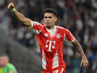 Luis Díaz, el rey de los desmarques de ruptura del Bayern.