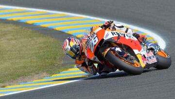 El piloto español Dani Pedrosa, en el circuito de Le Mans.