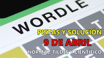 Wordle en español, científico y tildes para el reto de hoy 9 de abril: pistas y solución