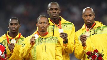 Carter, Frater, Bolt y Powell. 