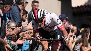 El ciclista esloveno Jan Polanc, durante una etapa en el Giro de Italia.