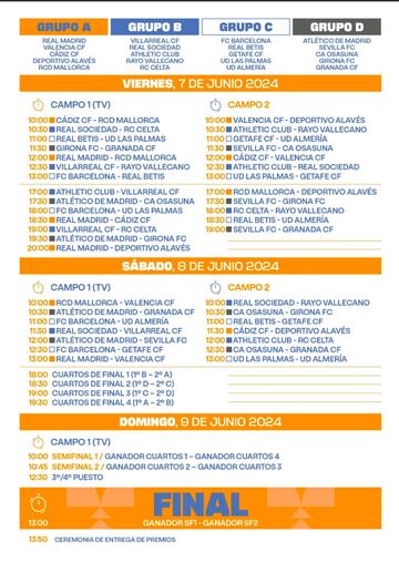 El calendario del torneo. 