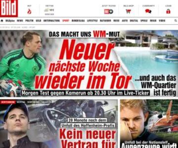 Portadas de la prensa extranjera