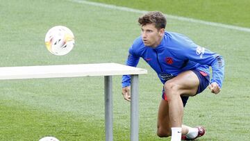 Marcos Llorente, en el entrenamiento del Atl&eacute;tico