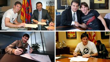 Octava renovación de Messi con el Barcelona desde el año 2005