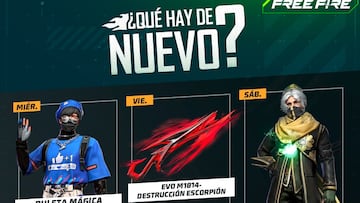 Agenda semanal Free Fire