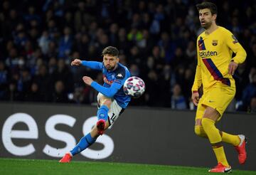 1-0. Dries Mertens marc¨® el primer gol.