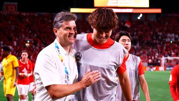 El entrenador español Ricardo Rodríguez, tras un partido de Urawa Red Diamonds en la AFC Champions League.