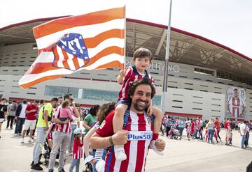 El Atleti celebra el Día del Niño en el Metropolitano