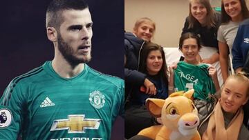 El bonito gesto de David De Gea con una portera que sufrió un derrame cerebral.