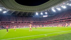 Panorámica del estadio de San Mamés.