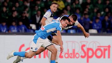 Chucky Lozano fue titular con el Napoli y jugó 59 minutos