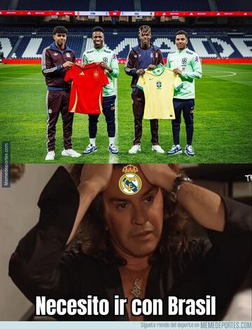 Vinicius se convierte en el protagonista de los memes del España - Brasil