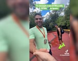 Falcao en las Cataratas del Iguazú y este fan ni se la cree