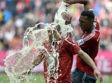 El Bayern celebra el título de campeón de la Bundesliga