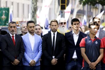 Ramón Robert, Sergio García, Raúl Tamudo, Gerard Moreno y David López.