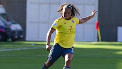 Gisela Robledo en un partido de la Selección Colombia Sub 20