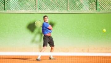 Nicol&aacute;s Almagro, en su vuelta a los entrenamientos. 