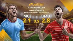Manchester City vs. Bayern de Múnich: horario, TV, estadísticas, clasificación y pronósticos