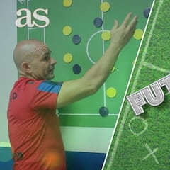 Paco López explica la defensa de tres centrales en el sistema 3-5-2