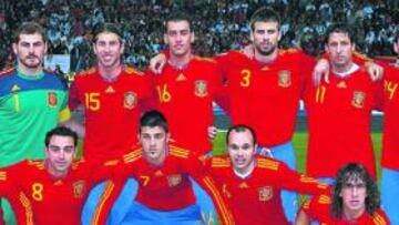 <b>NOMINADOS. </b>Ocho de los españoles titulares ante Argentina optan a estar en el equipo FIFA-FIFPro.