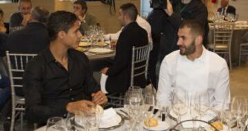 Karim Benzema  y Raphael Varane.