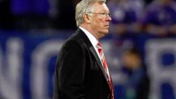 <b>PIDE LA HORA. </b>Alex Ferguson, durante un partido de la Premier.