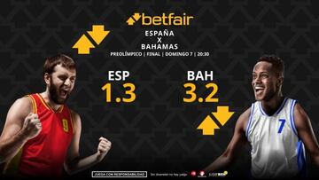 Pronósticos España vs. Bahamas: horario, TV, estadísticas y cuadro