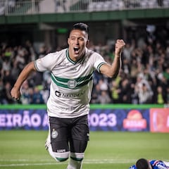 Sebastián Gómez marca su primer gol en el fútbol brasileño