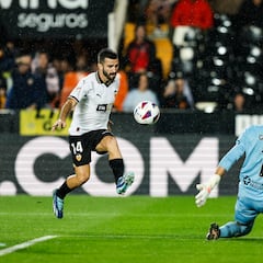 Gayà se sube al podio de defensas del Valencia más goleadores del siglo