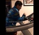 Diego Maradona dancing on a treadmill: he's hilarious!