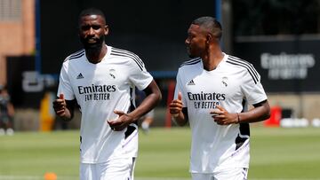 Rüdiger y Alaba, con el Real Madrid.