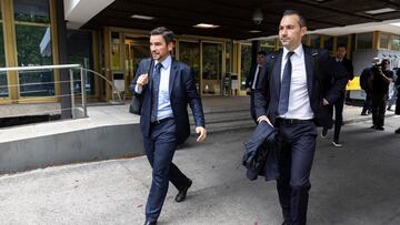 Emilio García Silvero, director legal de la FIFA, sale de una reunión con la RFEF y el CSD.