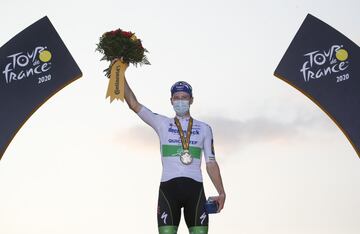 Sam Bennett ganador de la última etapa del Tour. 