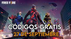 Free Fire | Códigos de hoy sábado 27 de septiembre de 2025: recompensas gratis
