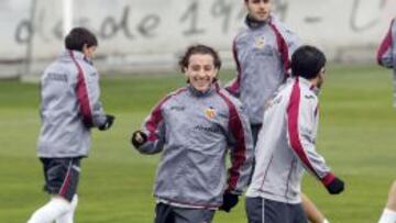 Guardado durante un entrenamiento del Valencia. 