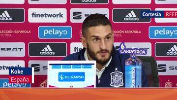 Rueda de prensa de Koke tras el empate a 1 contra Holanda