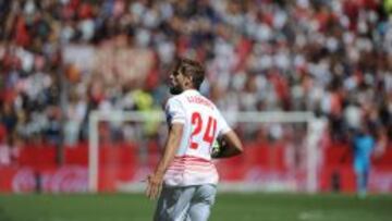 Llorente, durante el duelo ante el Celta.