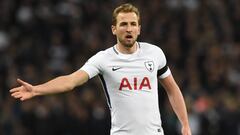 El delantero ingl&eacute;s del Tottenham, Harry Kane, durante un partido.