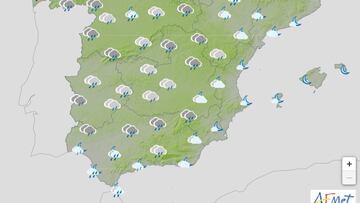 AEMET avisa de un tren de borrascas en Espa?a: las zonas afectadas