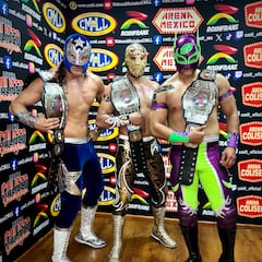 Neón, Star Jr. y Máscara Dorada, nuevos campeones Mundiales de Tríos del CMLL