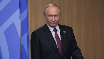 FILE PHOTO: Russia's President Vladimir Putin attends a meeting with Mauritania's President Mohamed Ould Ghazouani on the sidelines of the BRICS summit in Kazan, Russia October 24, 2024. Maxim Shipenkov/Pool via REUTERS/File Photo