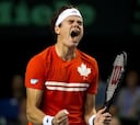 Los misiles de Raonic mandan a España al playoff de descenso