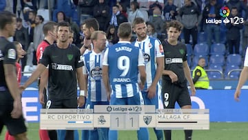 Resumen y goles del Deportivo vs. Málaga de la Liga 1|2|3