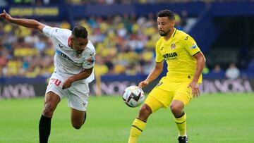 Fernando (izquierda), contra Coquelin y el Villarreal.