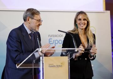 Jaime Lissavetzky, presidente de la Fundación España Activa y Angie Rigueiro, presentadora de Antena 3.