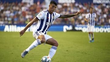 Pedro Porro, en un partido con el Valladolid.