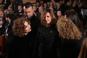 La vicepresidenta primera y ministra e Hacienda, María Jesús Montero y la alcaldesa de Valencia, María José Catalá.